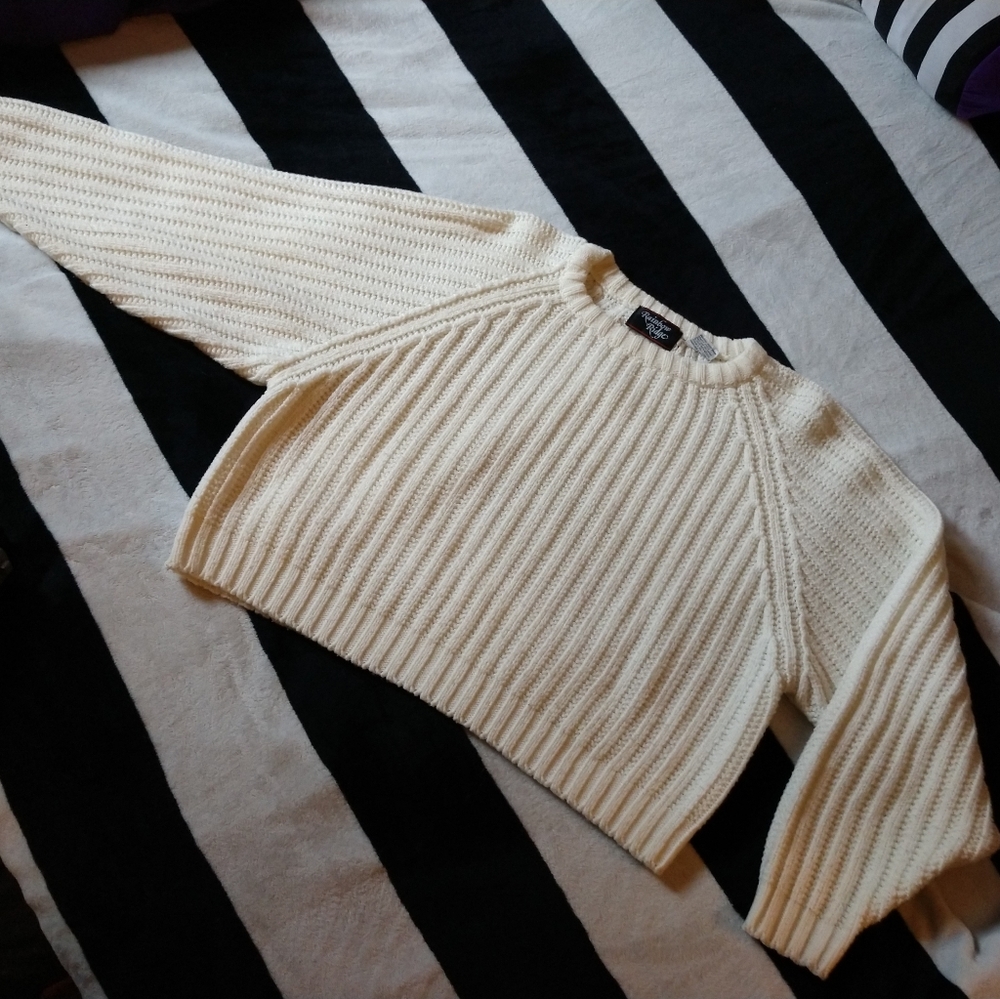 Vintage baggy crop top sweater
